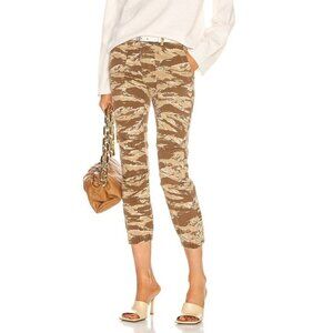 Nili‎ Lotan Cropped French Military Pant, Khaki Tiger Camo, Size 6, New with tag
